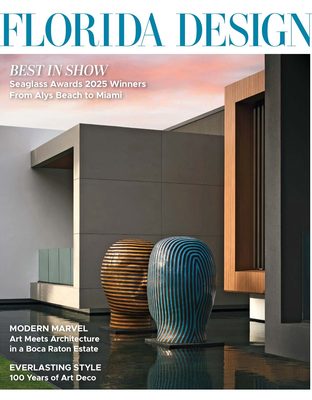 Florida Design magazine Seaglass Awards 2025 issue featuring KBF Design Gallery